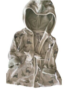 Carter’s Baby Boy Robe 0-9M Hooded Dinosaur Bathrobe Green Just One You Brand